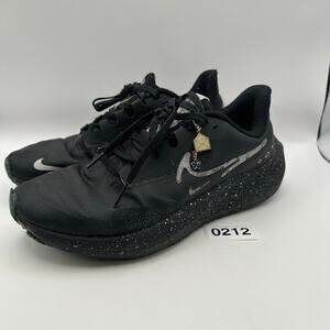 NIKE Women's 8.5 AIR ZOOM Pegasus Shield Black Running Shoes